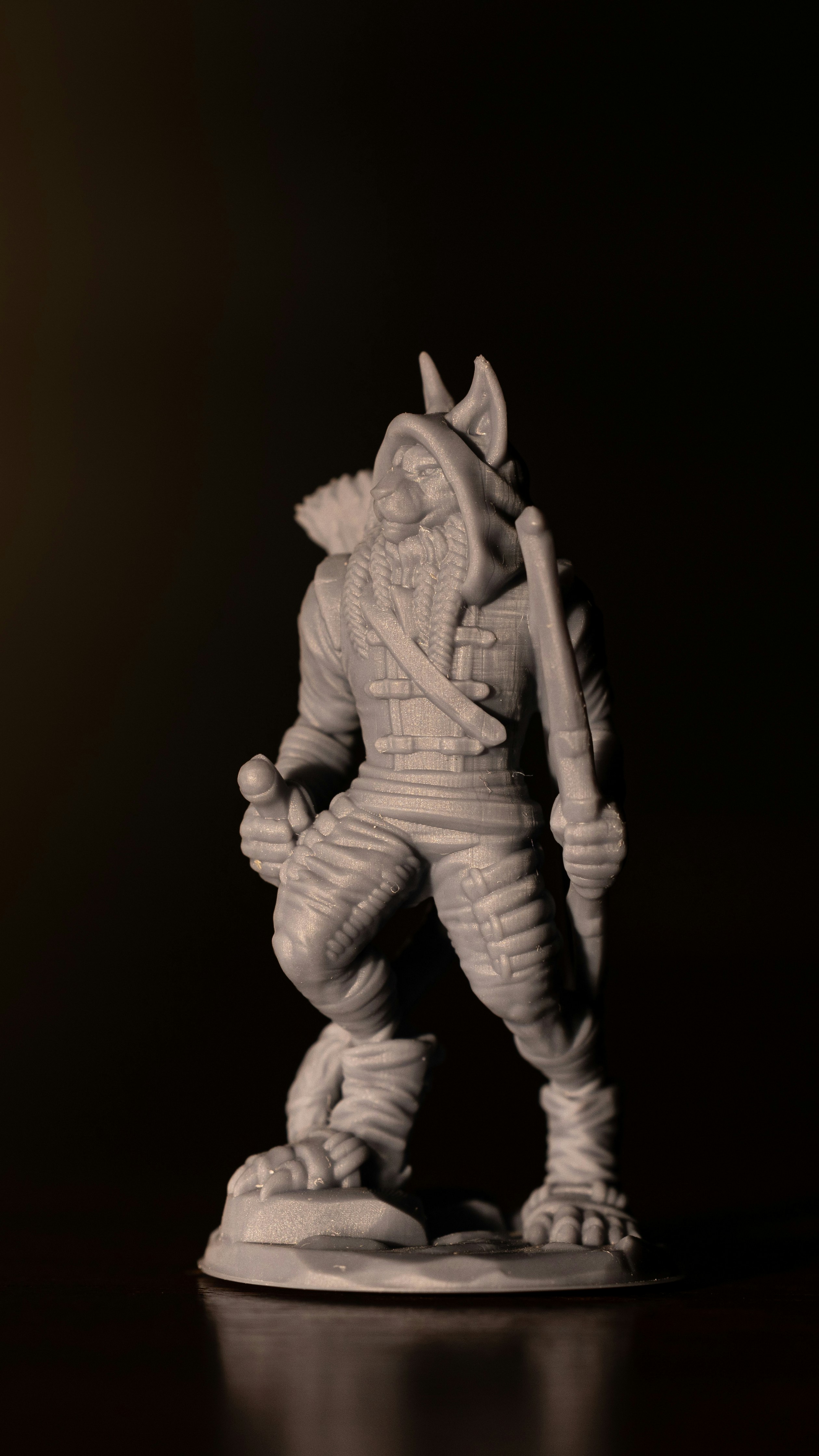 Warrior Wolf 3d Figure